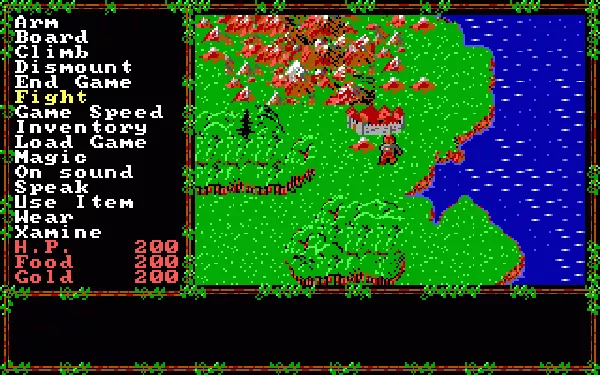 Questron II DOS Starting the Adventure! (EGA/Tandy)
