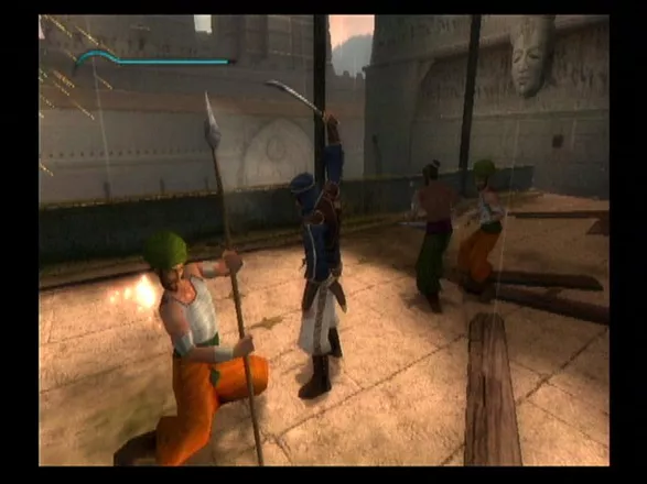 Prince of Persia: The Sands of Time GameCube Combat is very smooth and graceful.