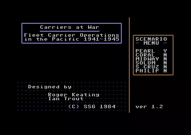 Carriers at War 1941-1945: Fleet Carrier Operations in the Pacific Commodore 64 Where to play?