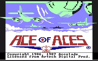 Ace of Aces Atari 7800 Title screen