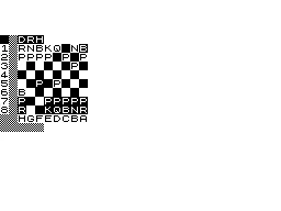 1K ZX Chess ZX81 Game in progress