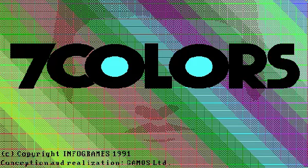 7 Colors DOS Title screen.