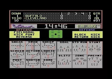 John Elway&#x27;s Quarterback Commodore 64 Select your next play.