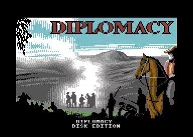 Leisure Genius Presents Computer Diplomacy Commodore 64 Loading screen.
