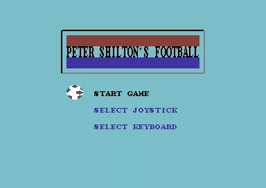 Peter Shilton&#x27;s Handball Maradona! Commodore 64 Title screen.