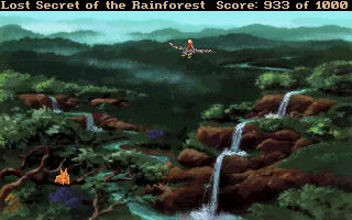 Lost Secret of the Rainforest DOS Empress Eagle flies off with Adam to find his father