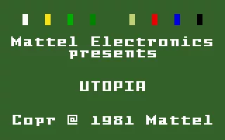 Utopia Intellivision Title screen