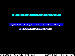 Papa Dance ZX Spectrum Loading screen