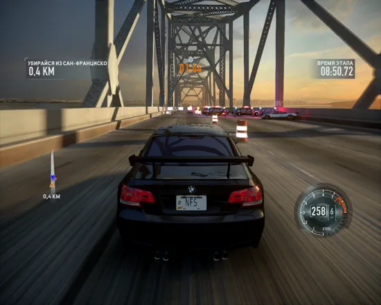 Need for Speed: The Run Windows Police roadblock ahead