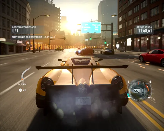 Need for Speed: The Run Windows Racing through a busy N.Y. street 