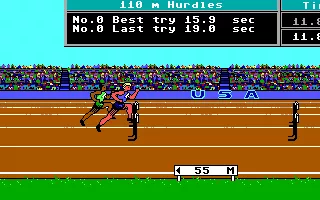 Carl Lewis&#x27; Go for the Gold  DOS Hurdles