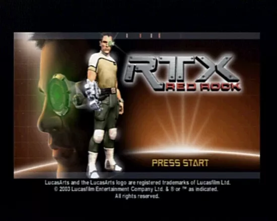 RTX: Red Rock PlayStation 2 Main Title