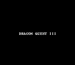Dragon Warrior III NES Title screen (Japanese version)