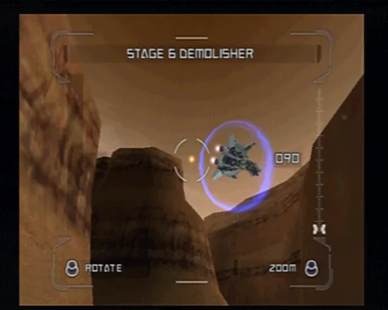 RTX: Red Rock PlayStation 2 One of the boss battles, against L.E.D. Battlecruiser.