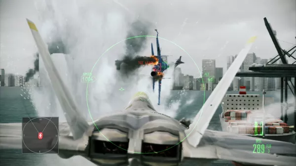 Ace Combat: Assault Horizon PlayStation 3 Flying too close to the water.