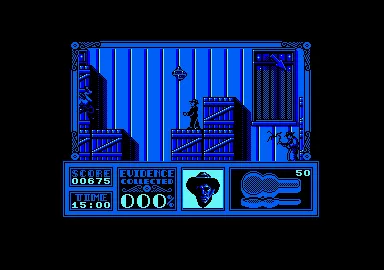 The Untouchables Amstrad CPC Shooting the bad guys.