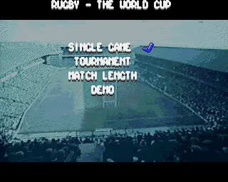 Rugby: The World Cup Amiga Options.