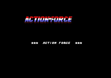 Action Force Amstrad CPC Title screen.
