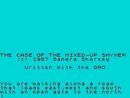 The Case of the Mixed-Up Shymer ZX Spectrum What now?