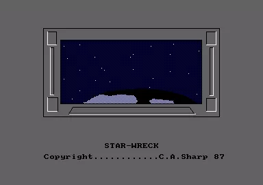 Star Wreck Amstrad CPC Title screen.