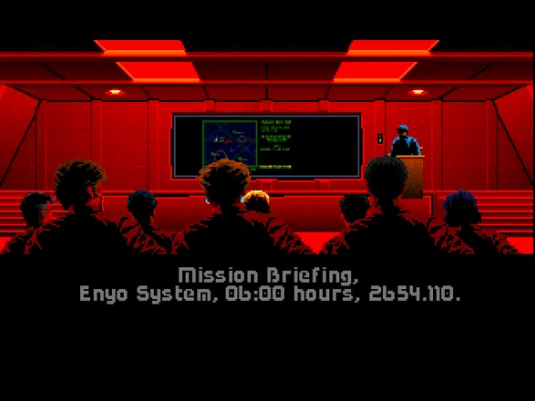 Wing Commander FM Towns Mission briefing