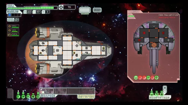 FTL: Faster Than Light Windows With shields, weapons and life support systems disabled, this Slug ship doesn&#x27;t stand a chance.