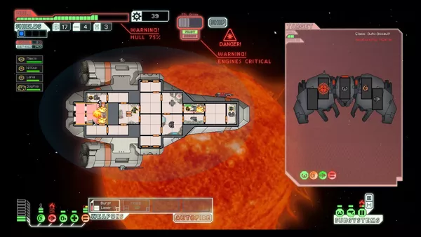 FTL: Faster Than Light Windows One clever way to deal with fires is to open up the airlocks and suck the air out of the affected rooms.
