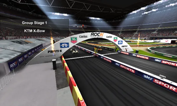 Race of Champions Android Racers lining up