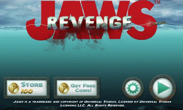Jaws Revenge Android Main menu