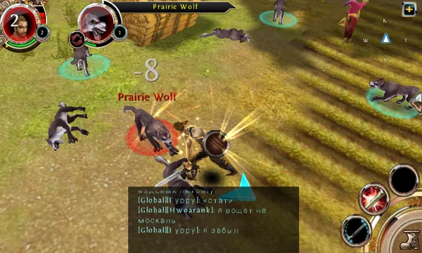 Order &#x26; Chaos: Online Android Fighting a wolf