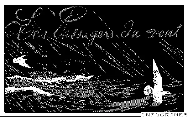 Passengers on the Wind DOS Title screen (CGA)