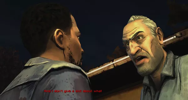 The Walking Dead Windows Episode 1 - Larry has a few harsh words for Lee&#x27;s actions.
