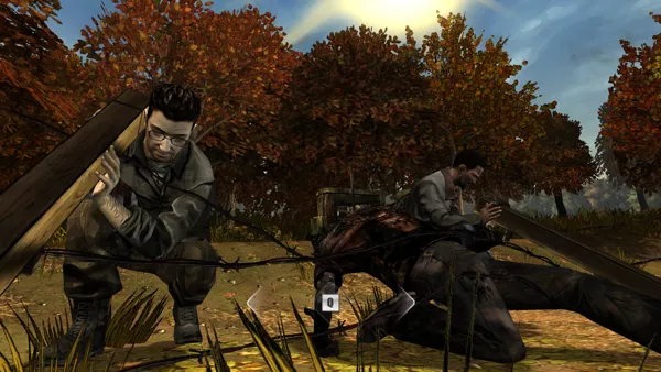 The Walking Dead Windows Episode 2 - Fixing a part of the fence where a walker got tangled up.