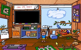 The Treehouse DOS Main Game Screen