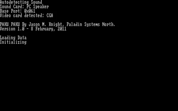 Paku Paku DOS Loading message / Initial version 1.0