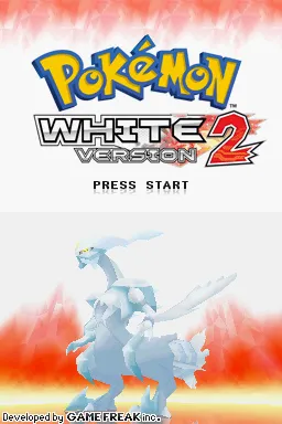 Pok&#xE9;mon White Version 2 Nintendo DS Title screen