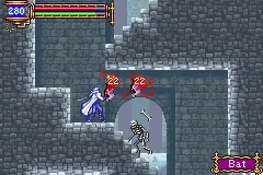 Castlevania: Aria of Sorrow Game Boy Advance Bats attack!