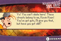Aggressive Inline Game Boy Advance A small bit of dialogue before the challenge mode starts