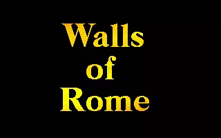 Walls of Rome DOS Title Screen