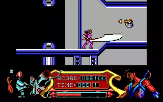 Strider DOS Level 4: Beware with the Droids (EGA).