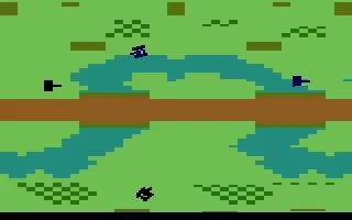 Armor Battle Atari 2600 The blue tank going in for the kill...