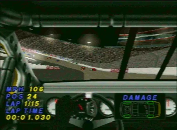 NASCAR 99 PlayStation In car view