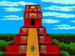 Montezuma&#x27;s Revenge SEGA Master System Montezuma entering the tomb