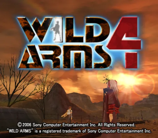 Wild Arms 4 PlayStation 2 Title screen.