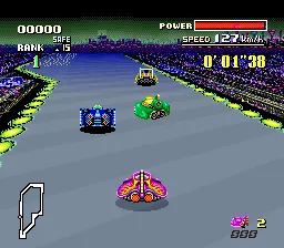 F-Zero SNES chase group of opponents.