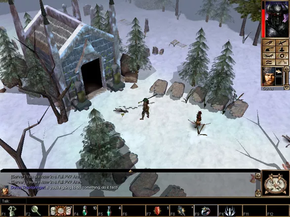 Neverwinter Nights: Shadows of Undrentide Windows The entrance to the Elven Crypt - the first major dungeon in the game