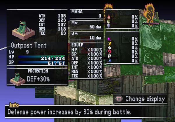 Makai Kingdom: Chronicles of the Sacred Tome PlayStation 2 Inspecting one of my facilities before bringing it into battle