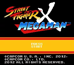 Street Fighter X Mega Man Windows Title screen
