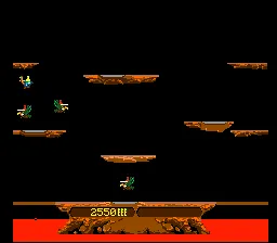 Williams Arcade Classics SNES Fighting in the air. (Joust)
