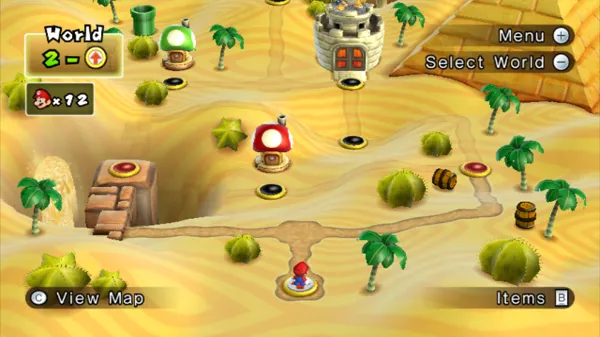 New Super Mario Bros. Wii Wii Desert world